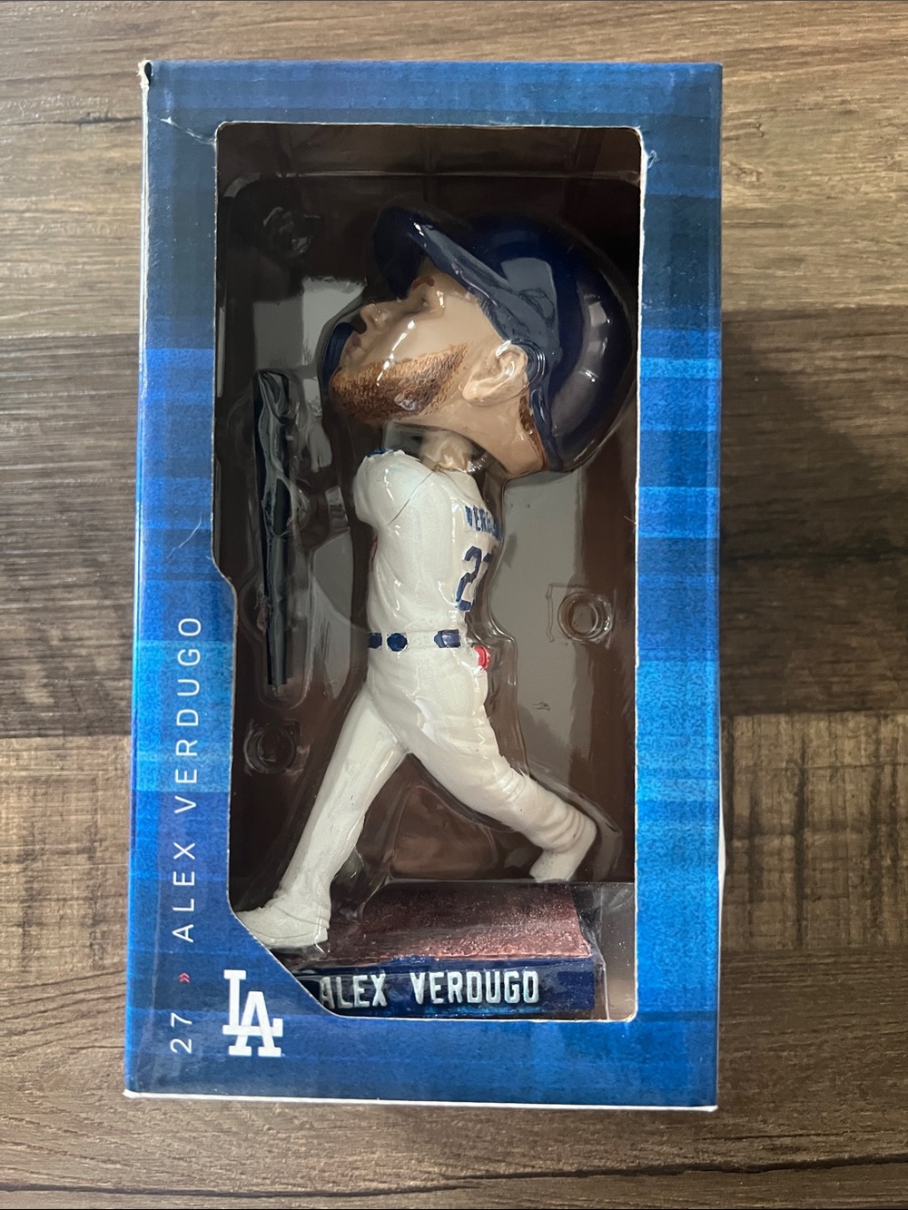 Alex Verdugo LA Dodgers Blue & White Baseball Bobblehead Figurine